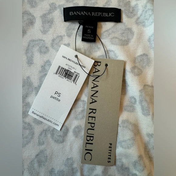 NWT Banana Republic Wrinkle Resistant Animal/Cheetah Print Wrap Dress SP - Picture 5 of 13
